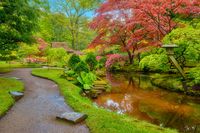 Jardín japonés en Cligendael, La Haya, Países Bajos Jardín japonés en Cligendael, La Haya, Países Bajos